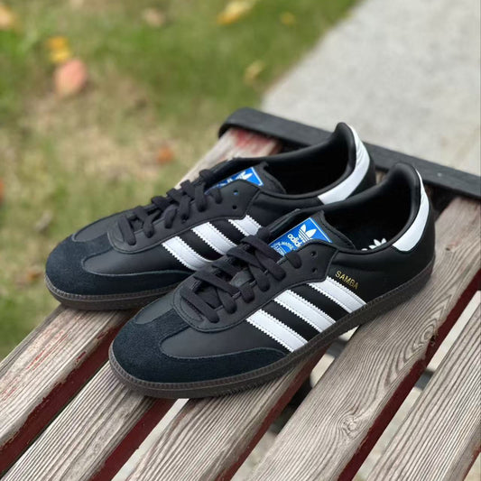 adidas originals SAMBA OG 黑白 （B75807）