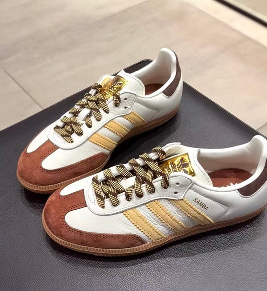 Adidas originals SAMBA 白棕紅 （KI8887）