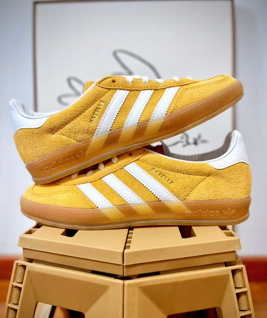 Adidas Originals GAZELLE 黃白 （HQ8716）