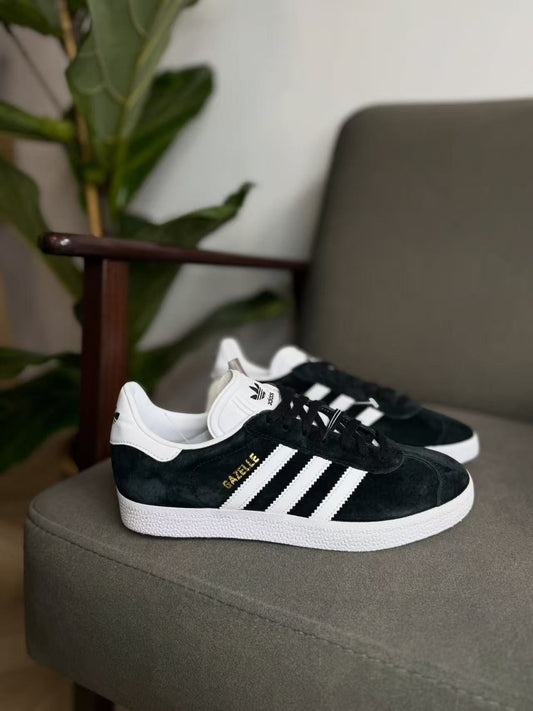 Adidas Originals GAZELLE 黑白金 （BB5476）