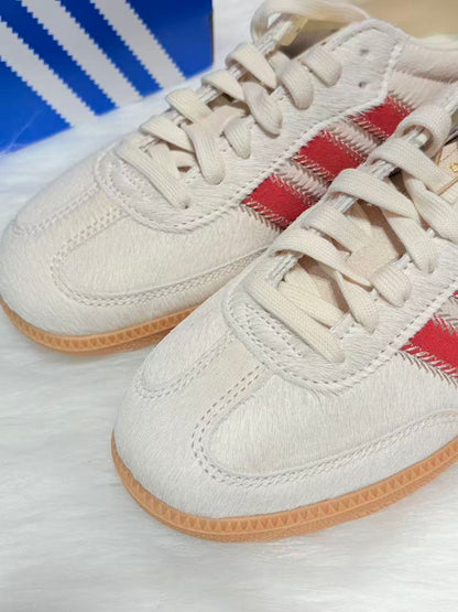 Adidas originals SAMBA 米白紅 （JS3935）