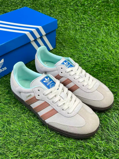 Adidas originals SAMBA 灰褐色 （ID2047）
