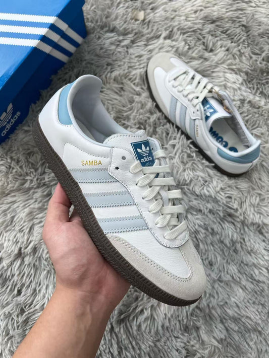 Adidas originals SAMBA 白藍色 （ID2055）