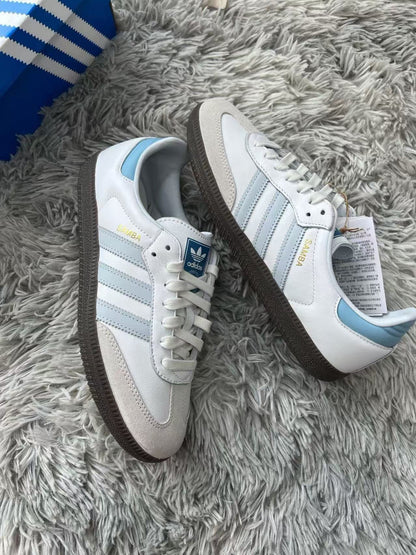Adidas originals SAMBA 白藍色 （ID2055）
