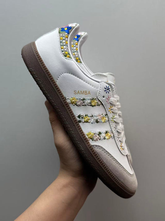 Adidas originals SAMBA 小香風白色 （HQ5155）