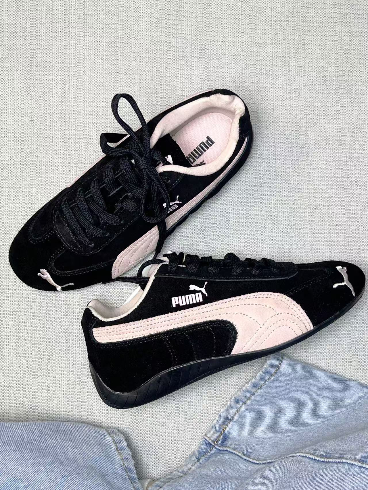 PUMA Speedcat  粉黑 （398846-09）